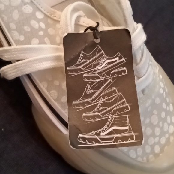 #53❤️ Vans Womens UA Authentic Mesh DX Modular (Dots) White Shoes - Picture 12 of 16